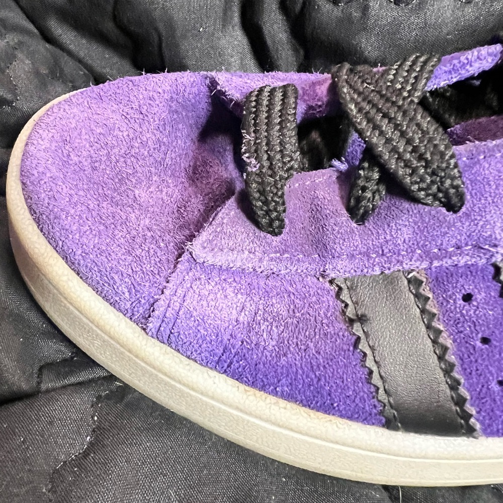 Adidas CAMPUS OOS SHOES Purple Suede Sneakers - Picture 9 of 16